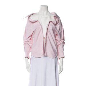 Alexander Wang Button Up Top in White and Pink | Size Small US 4